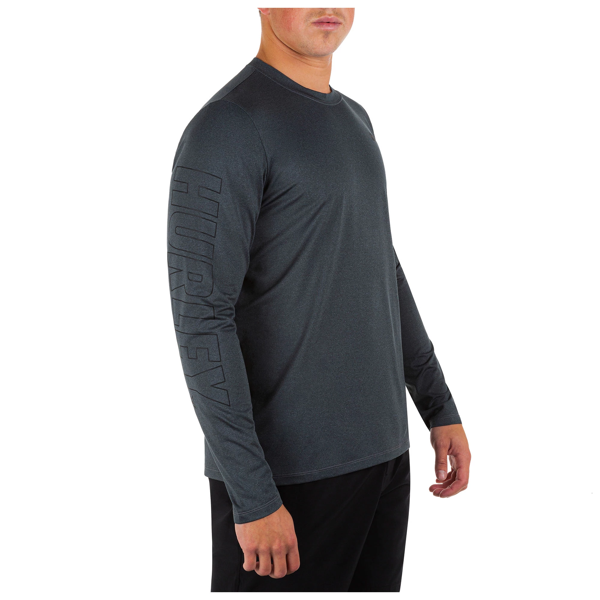 Hurley Mens H2O-Dri Easton Fastlane UPF Long Sleeve Surf Rashguard - Image 5