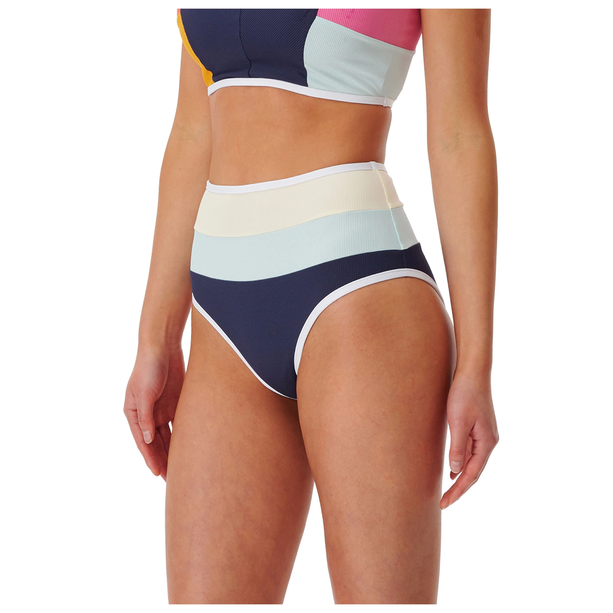 Rip Curl Womens Heat Wave Good Coverage High Rise Bikini Bottoms - Image 5