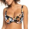 Roxy Womens Beach Classics Underwired D-Cup Bikini Top