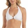 Helen Jon Womens Tortoise Halter Bikini Top