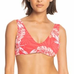 Roxy Womens Seaside Tropics Bralette Bikini Top