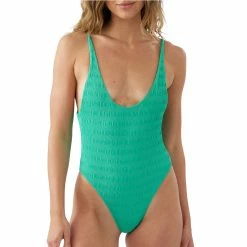 O'Neill ONeill Womens Saltwater Solids Texture Mykonos One Piece Swimsuit