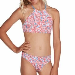 Billabong Girls Ready For Fun High Neck Reversible Bikini Set