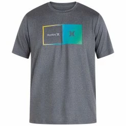 Hurley Mens Halfer Gradient Hybrid UPF+ Short Sleeve T Shirt