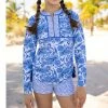 Cabana Life Girls Charleston Rashguard Set