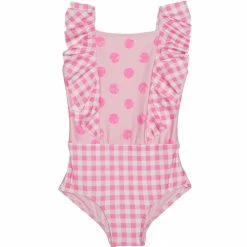 Beach Lingo Girls Shortcake Ruffle One Piece Swimsuit