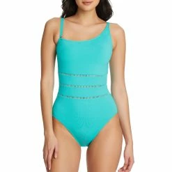 Bleu Rod Beattie Womens One Shoulder One Piece Swimsuit