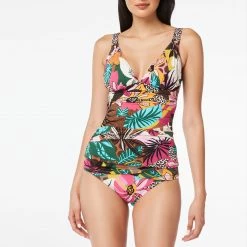 Bleu Rod Beattie Womens V Neck Tankini Top