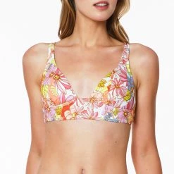 Sanctuary Womens Long Line Tall Bikini Top