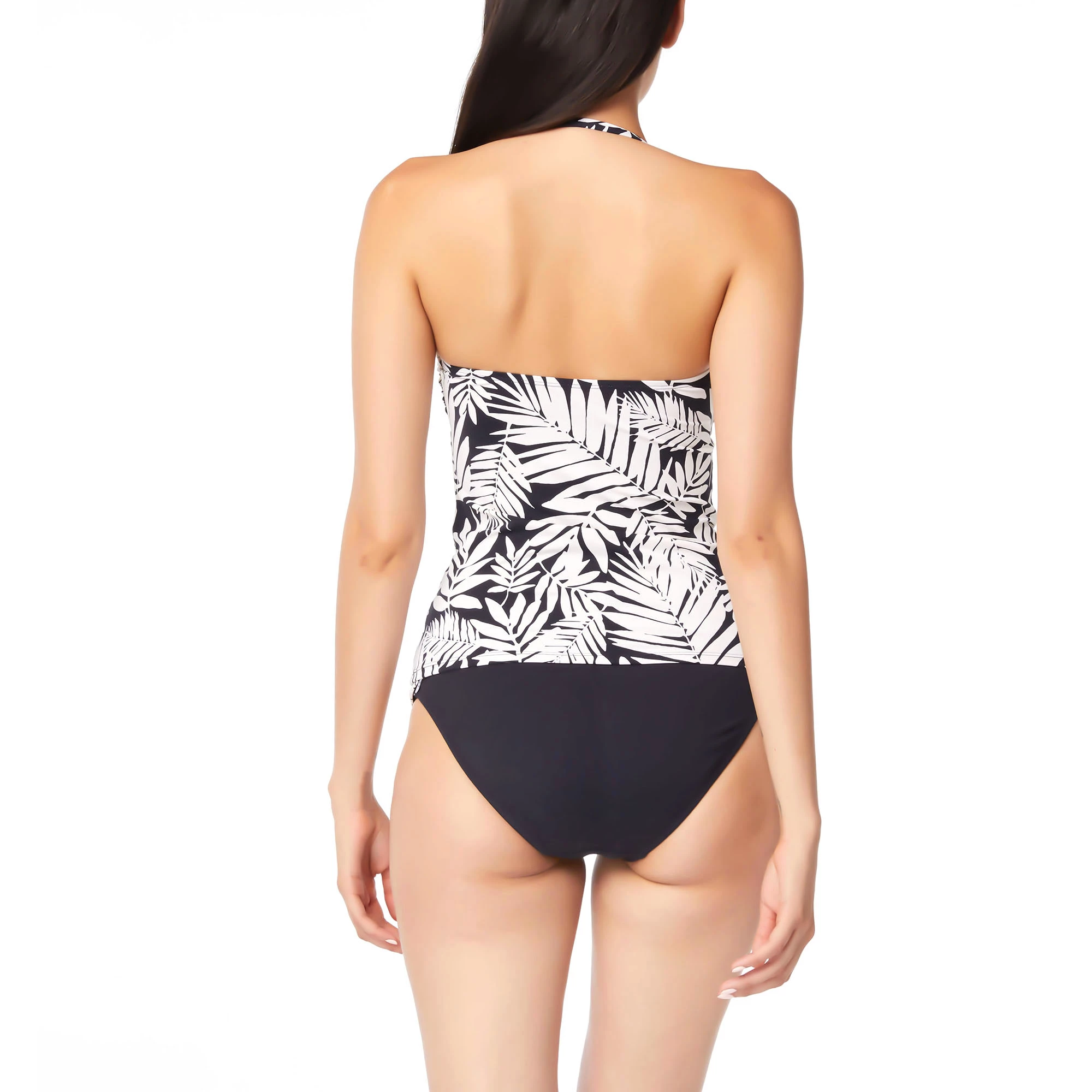 Bleu Rod Beattie Womens Draped Ring Front Bandeau Tankini Top - Image 3