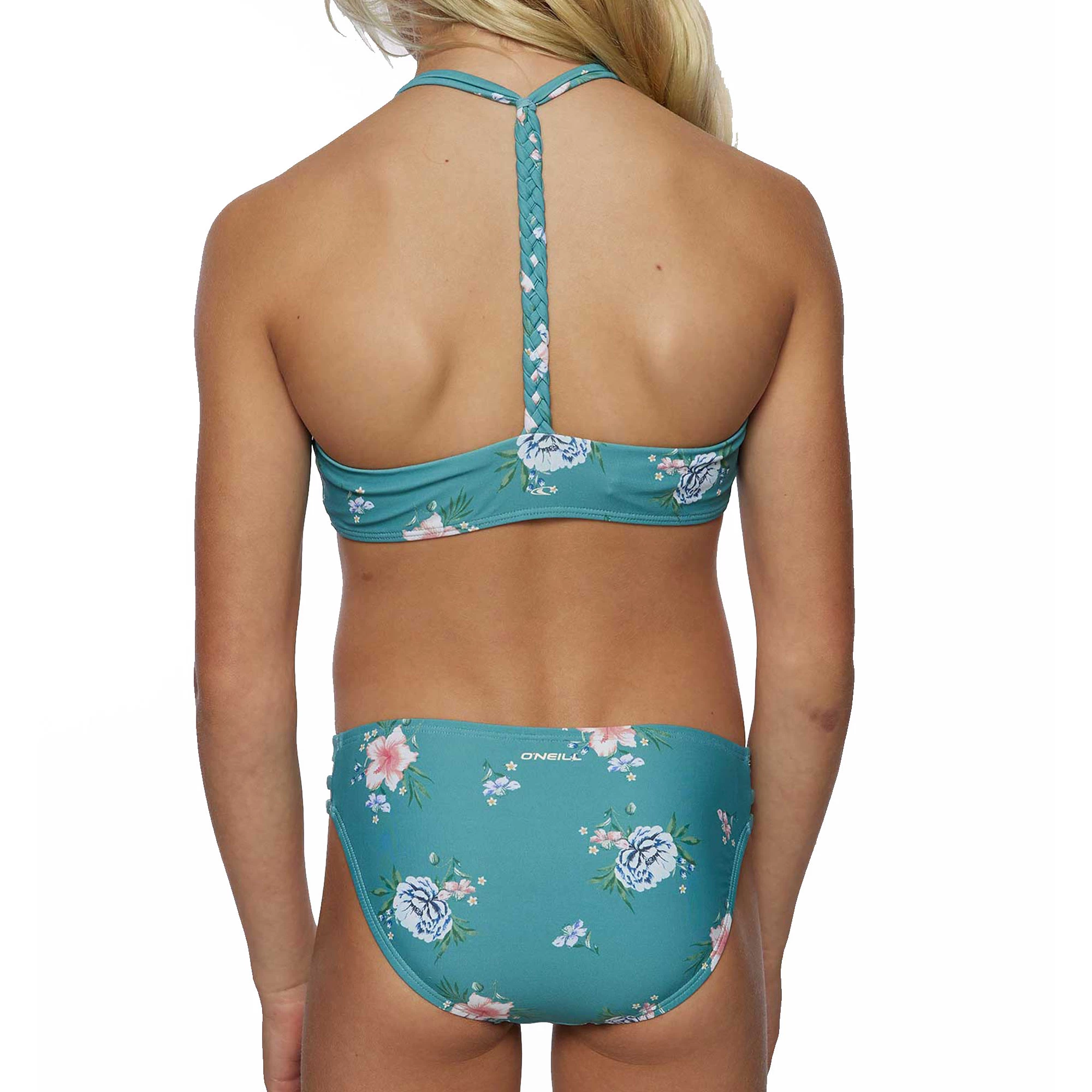 O'Neill ONeill Girls Chan Floral Braided Hi-Neck Swim Set - Image 2