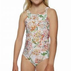O'Neill ONeill Girls Arden Floral Tie Straps One Piece Swimsuit