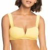 Roxy Womens Love The Coco V Bralette Bikini Top