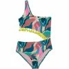 Beach Lingo Girls Mod Squad One Shoulder One Piece Swimsuit