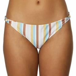 O'Neill ONeill Womens Heidi Stripe Sunset Twist Side Swim Bottom