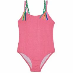 Beach Lingo Girls Moon Dust Braid Fringe One Piece Swimsuit