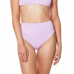 Sanctuary Womens Banded High Leg High Rise Bikini Bottoms