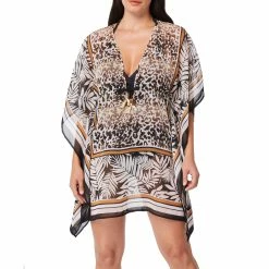 Bleu Rod Beattie Womens Caftan Chiffon Cover Up