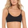 Maaji Womens Black Orchid Lanai Sporty Bralette Bikini Top