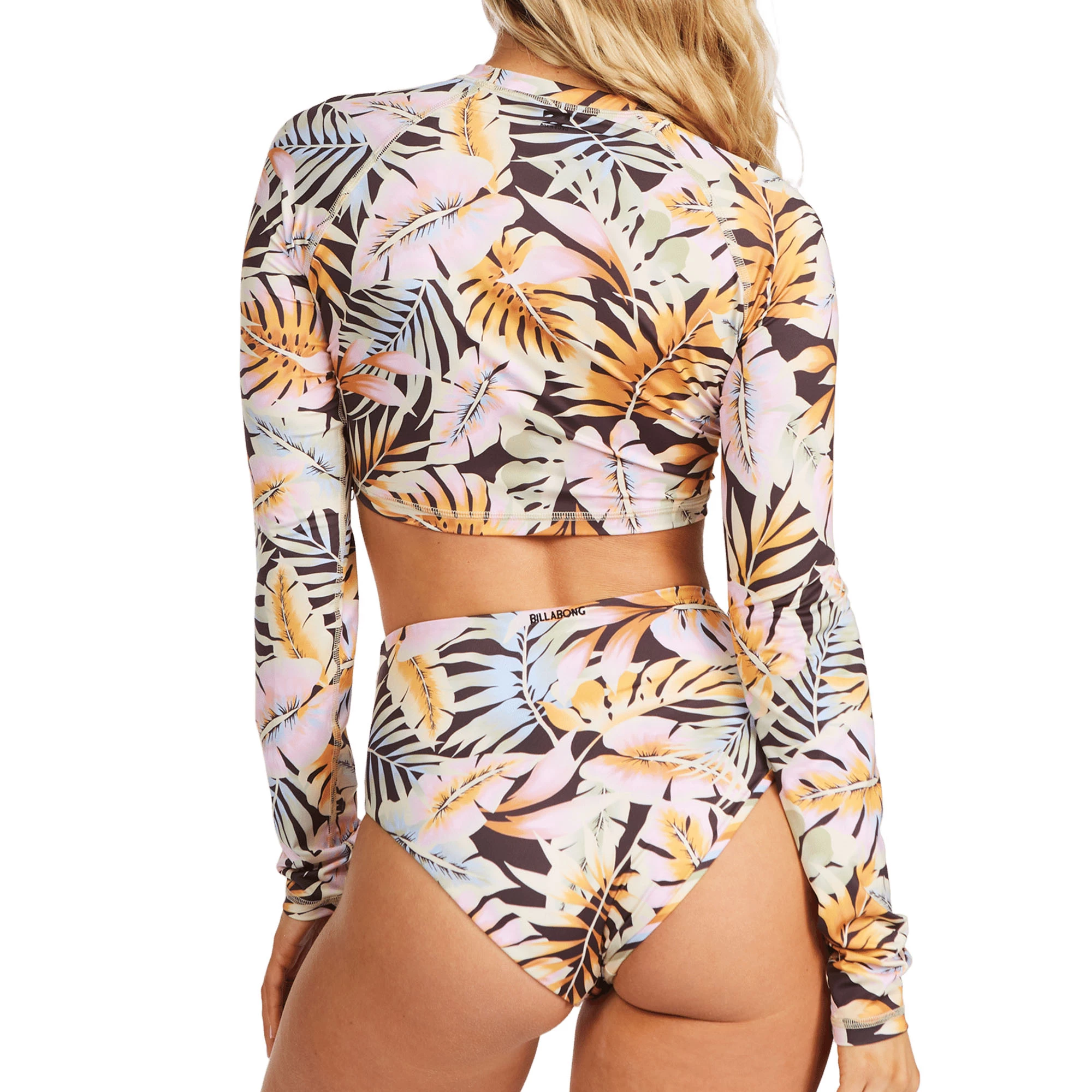 Billabong Womens Postcards From Paradise Cropped Long Sleeve Rashguard - Image 2