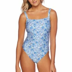 Splendid Womens Flora Halter One Piece Swimsuit
