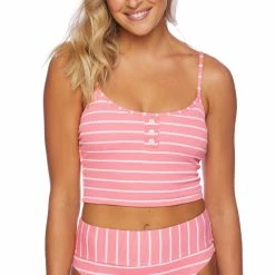 Splendid Womens Atmospheric Stripe Cami Bikini Top