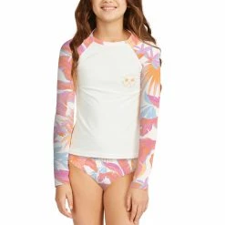 Billabong Girls Tropical Punch Long Sleeve Rashguard Bikini