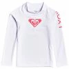 ROXY Toddler Girl's Whole Hearted Long Sleeve Rashguard