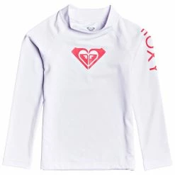 ROXY Toddler Girl's Whole Hearted Long Sleeve Rashguard