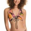 Maaji Women's Onyx Lupe Front Tie Halter Bikini Top