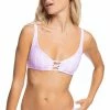 ROXY Women's Sea And Waves Revo Reversible Triangle Bikini Top
